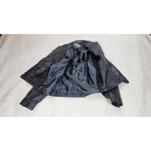 Vintage Wilsons Maxima Jacket Womens Sz Large Black Leather Motorcycle Gorpcore - Picture 11 of 16